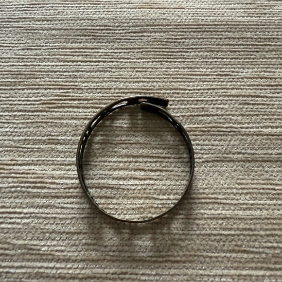 Dark Gold Geometric Cuff Bracelet - Picture 2 of 6